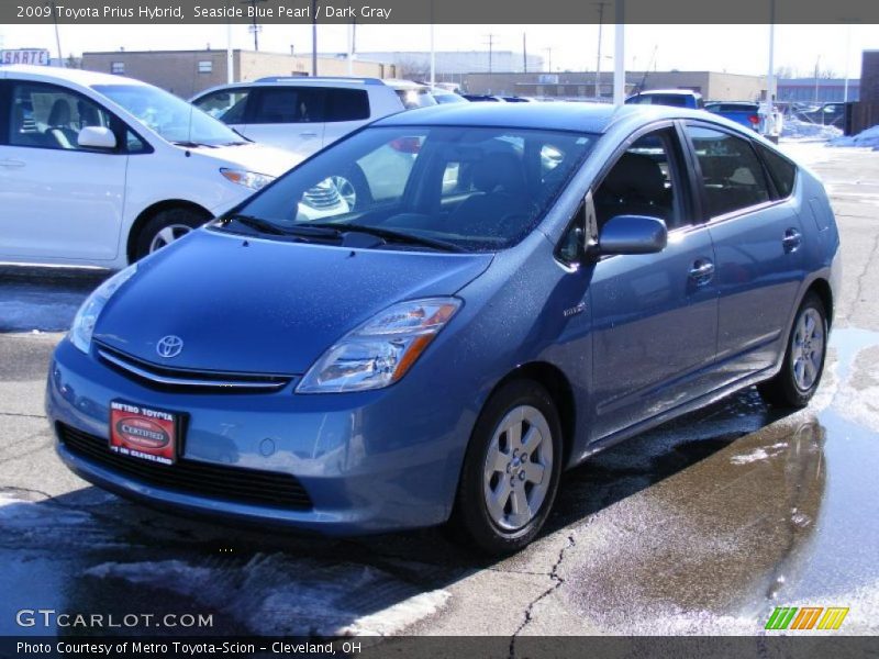 Seaside Blue Pearl / Dark Gray 2009 Toyota Prius Hybrid
