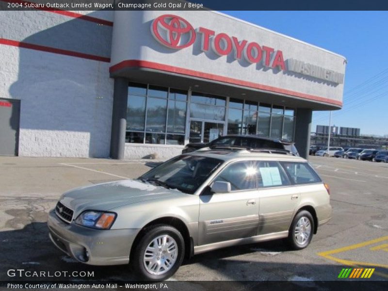 Champagne Gold Opal / Beige 2004 Subaru Outback Limited Wagon