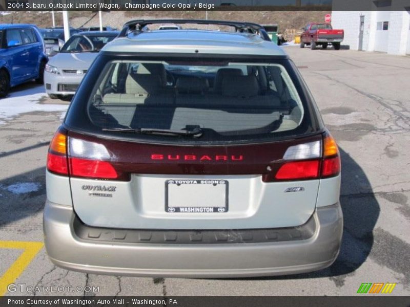 Champagne Gold Opal / Beige 2004 Subaru Outback Limited Wagon