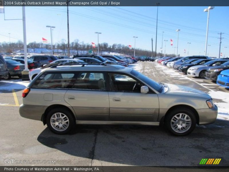 Champagne Gold Opal / Beige 2004 Subaru Outback Limited Wagon