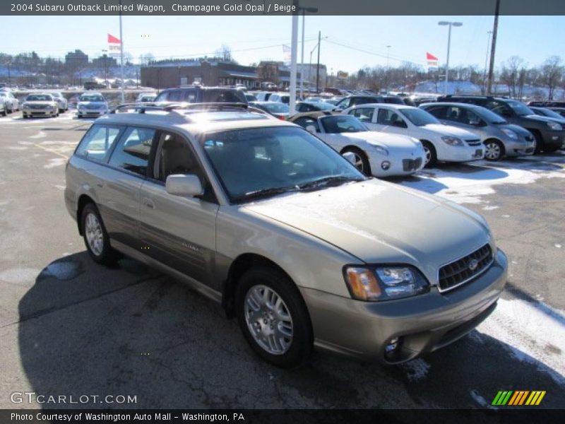 Champagne Gold Opal / Beige 2004 Subaru Outback Limited Wagon