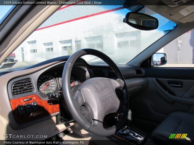 Champagne Gold Opal / Beige 2004 Subaru Outback Limited Wagon