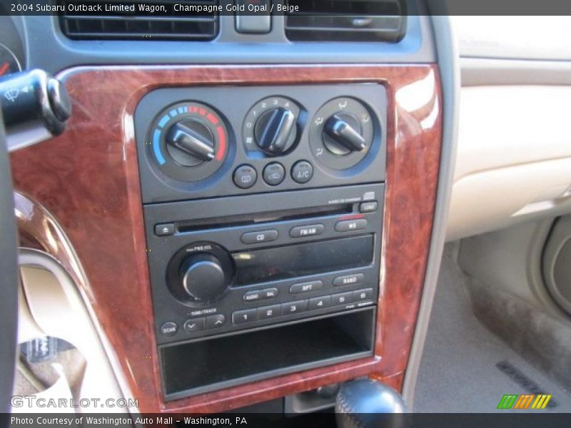 Controls of 2004 Outback Limited Wagon