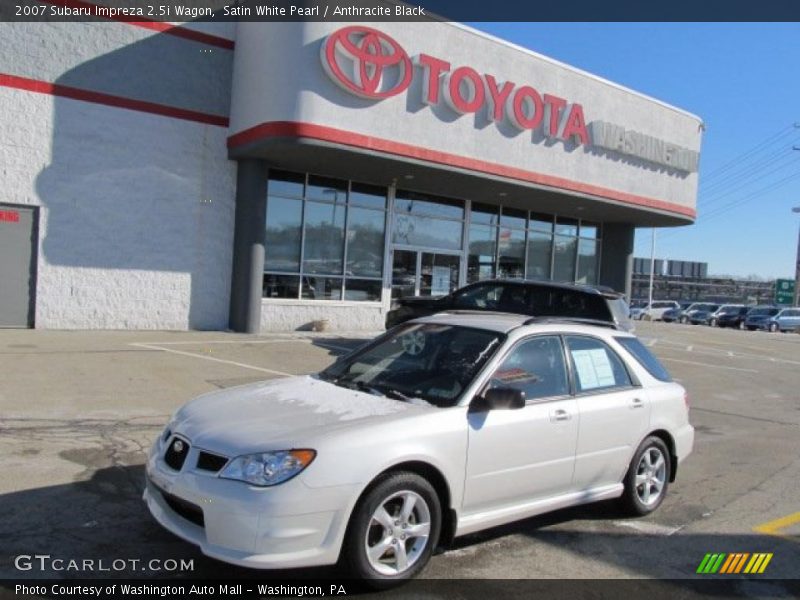 Satin White Pearl / Anthracite Black 2007 Subaru Impreza 2.5i Wagon