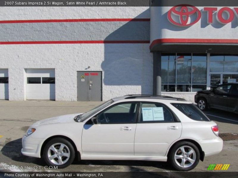 Satin White Pearl / Anthracite Black 2007 Subaru Impreza 2.5i Wagon
