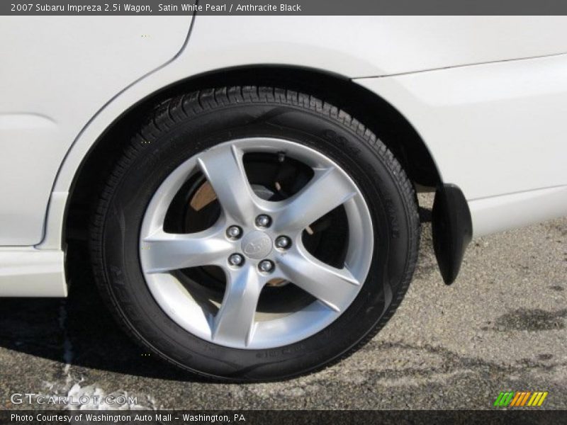 Satin White Pearl / Anthracite Black 2007 Subaru Impreza 2.5i Wagon