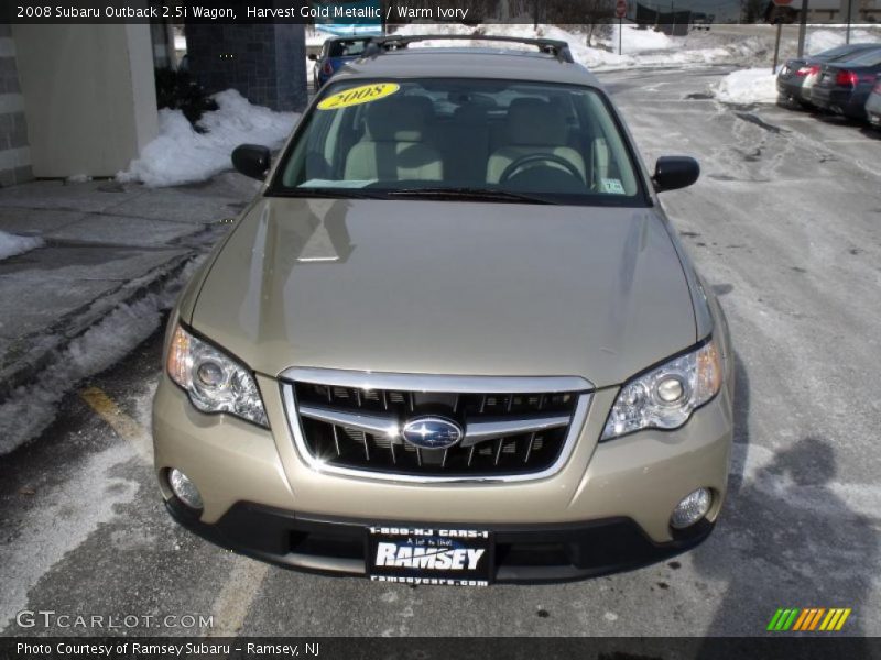 Harvest Gold Metallic / Warm Ivory 2008 Subaru Outback 2.5i Wagon