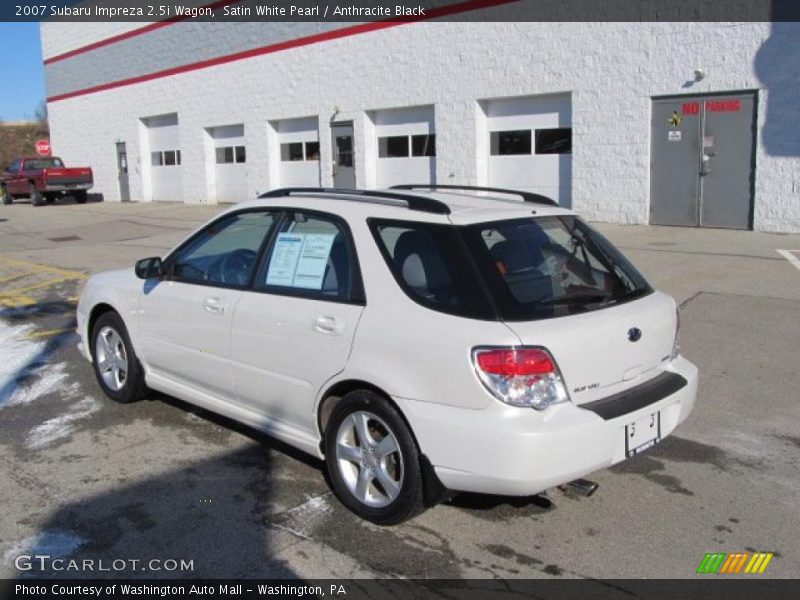 Satin White Pearl / Anthracite Black 2007 Subaru Impreza 2.5i Wagon