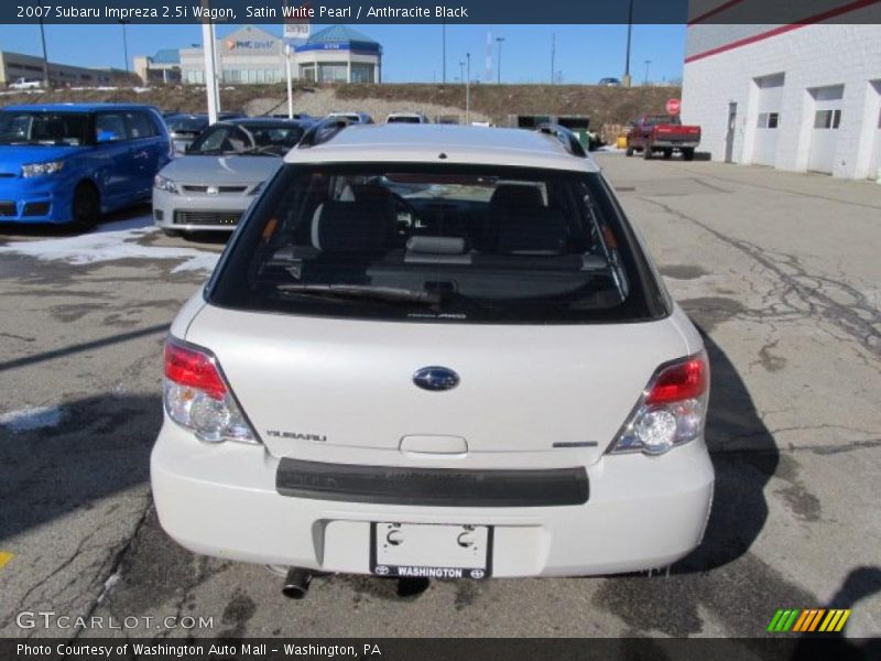 Satin White Pearl / Anthracite Black 2007 Subaru Impreza 2.5i Wagon