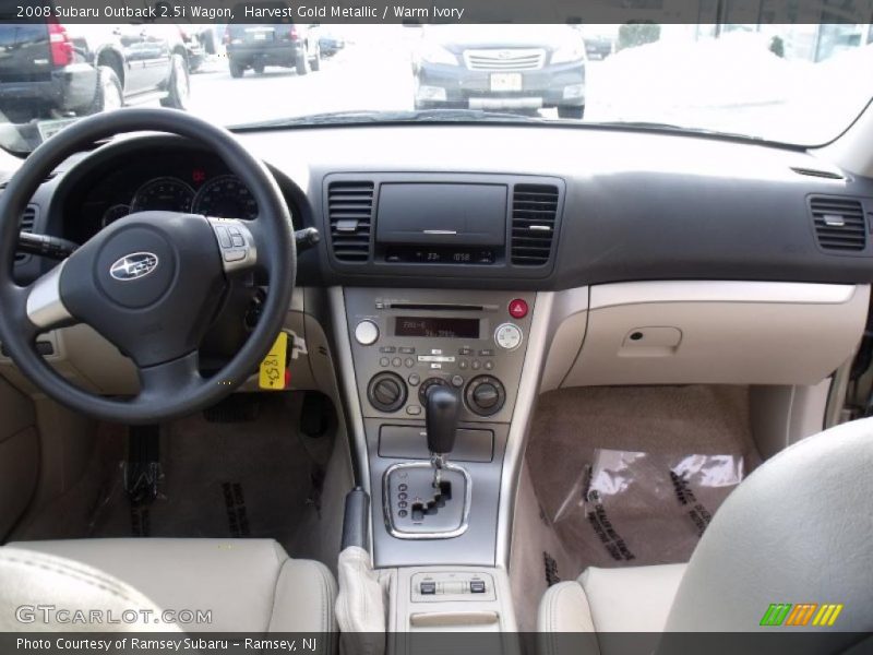 Harvest Gold Metallic / Warm Ivory 2008 Subaru Outback 2.5i Wagon