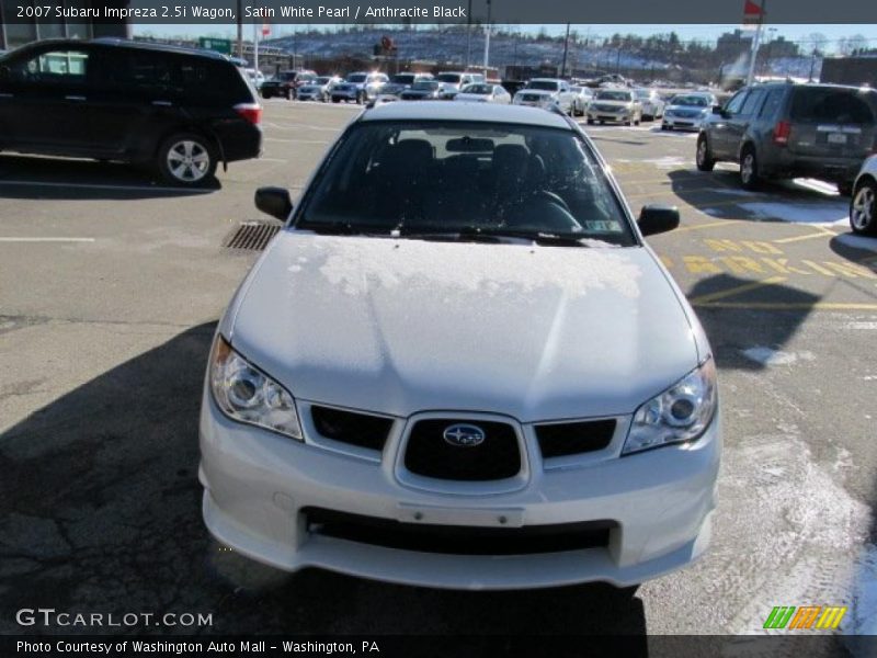 Satin White Pearl / Anthracite Black 2007 Subaru Impreza 2.5i Wagon