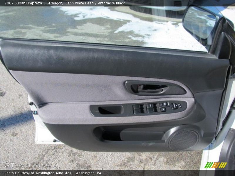 Satin White Pearl / Anthracite Black 2007 Subaru Impreza 2.5i Wagon