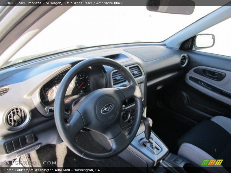 Satin White Pearl / Anthracite Black 2007 Subaru Impreza 2.5i Wagon