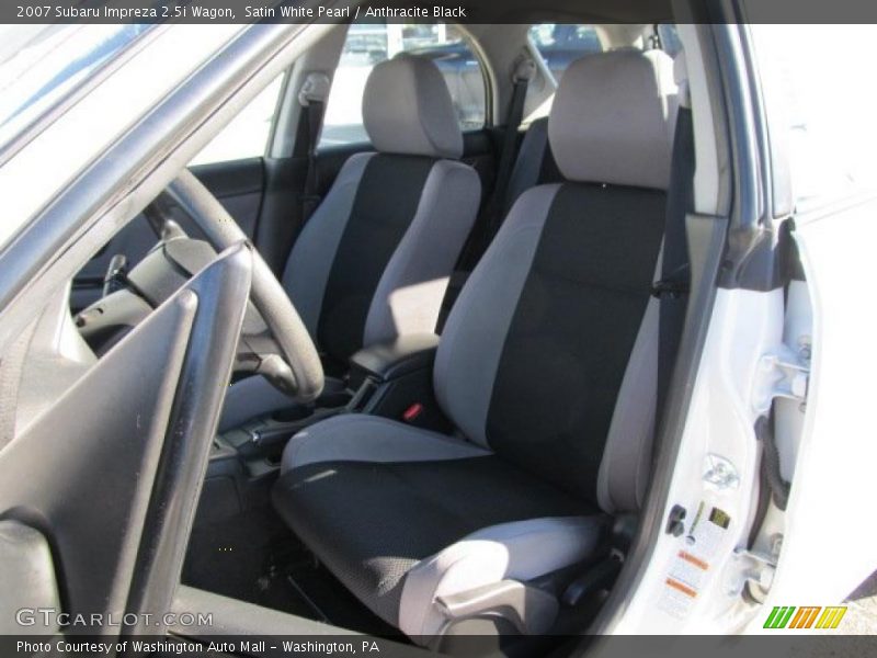 Satin White Pearl / Anthracite Black 2007 Subaru Impreza 2.5i Wagon