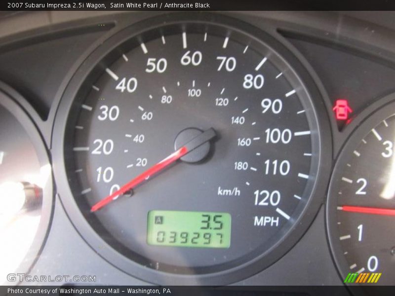 Satin White Pearl / Anthracite Black 2007 Subaru Impreza 2.5i Wagon