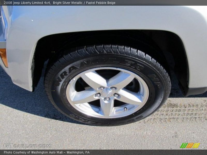 Bright Silver Metallic / Pastel Pebble Beige 2008 Jeep Liberty Limited 4x4