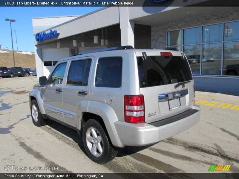 Bright Silver Metallic / Pastel Pebble Beige 2008 Jeep Liberty Limited 4x4
