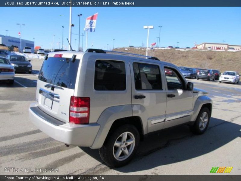 Bright Silver Metallic / Pastel Pebble Beige 2008 Jeep Liberty Limited 4x4