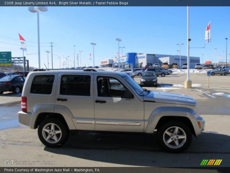 Bright Silver Metallic / Pastel Pebble Beige 2008 Jeep Liberty Limited 4x4