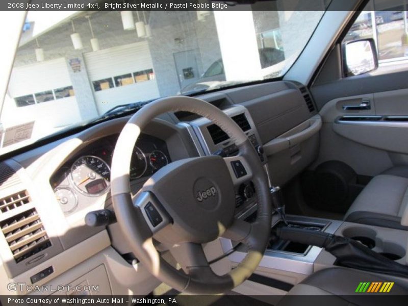 Bright Silver Metallic / Pastel Pebble Beige 2008 Jeep Liberty Limited 4x4