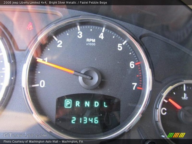 Bright Silver Metallic / Pastel Pebble Beige 2008 Jeep Liberty Limited 4x4