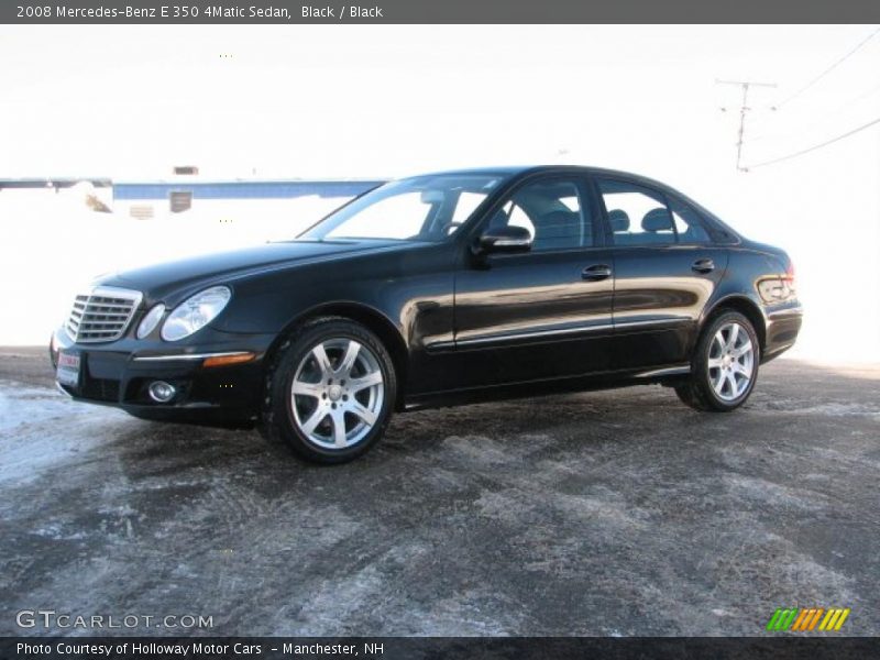 Black / Black 2008 Mercedes-Benz E 350 4Matic Sedan