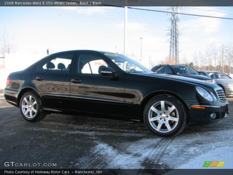 Black / Black 2008 Mercedes-Benz E 350 4Matic Sedan