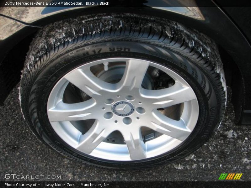 Black / Black 2008 Mercedes-Benz E 350 4Matic Sedan