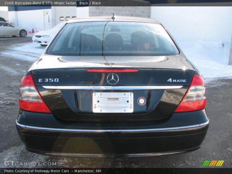 Black / Black 2008 Mercedes-Benz E 350 4Matic Sedan