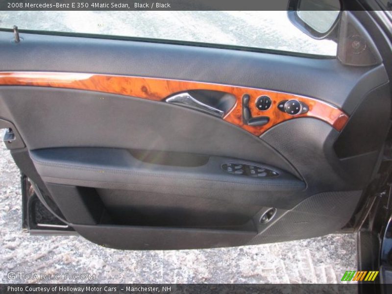 Black / Black 2008 Mercedes-Benz E 350 4Matic Sedan