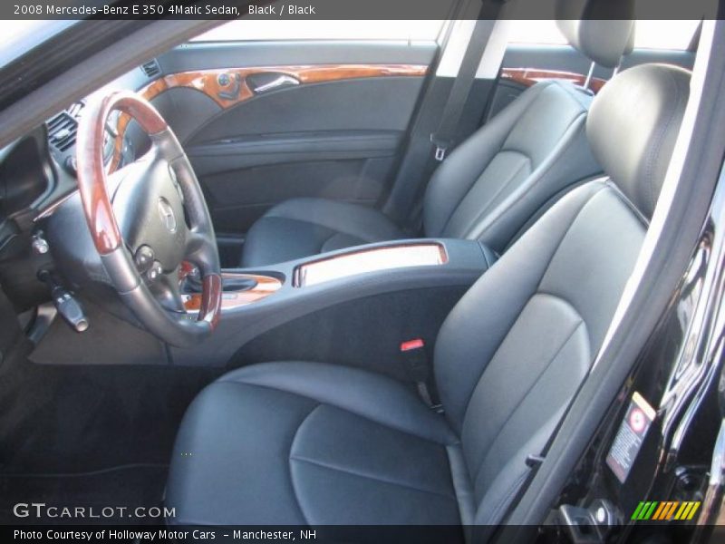 Black / Black 2008 Mercedes-Benz E 350 4Matic Sedan