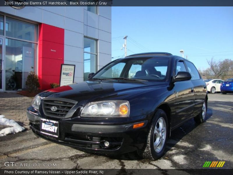 Black Obsidian / Gray 2005 Hyundai Elantra GT Hatchback