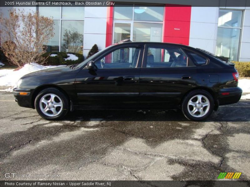 Black Obsidian / Gray 2005 Hyundai Elantra GT Hatchback