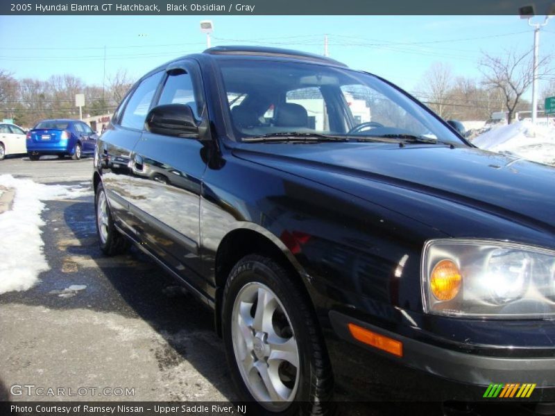Black Obsidian / Gray 2005 Hyundai Elantra GT Hatchback