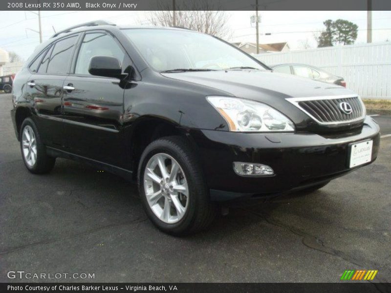 Black Onyx / Ivory 2008 Lexus RX 350 AWD