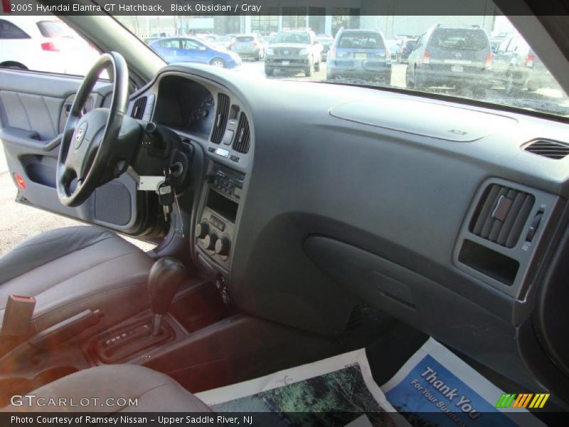Black Obsidian / Gray 2005 Hyundai Elantra GT Hatchback