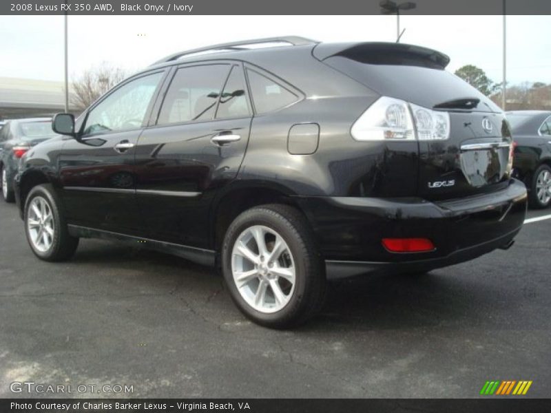 Black Onyx / Ivory 2008 Lexus RX 350 AWD