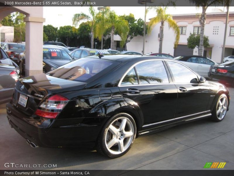 Black / Black 2008 Mercedes-Benz S 65 AMG Sedan