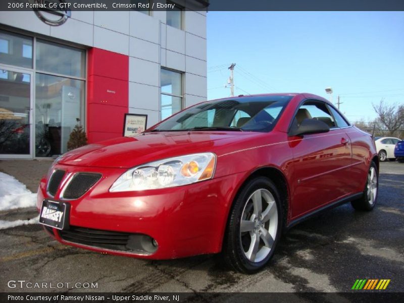 Crimson Red / Ebony 2006 Pontiac G6 GTP Convertible