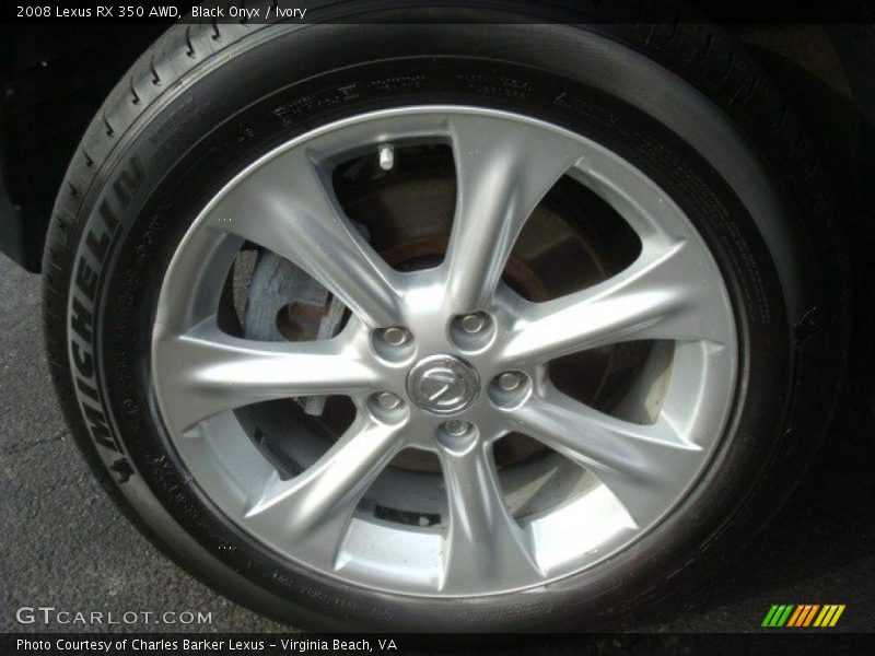 Black Onyx / Ivory 2008 Lexus RX 350 AWD