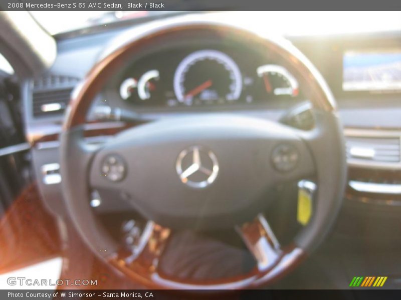 Black / Black 2008 Mercedes-Benz S 65 AMG Sedan