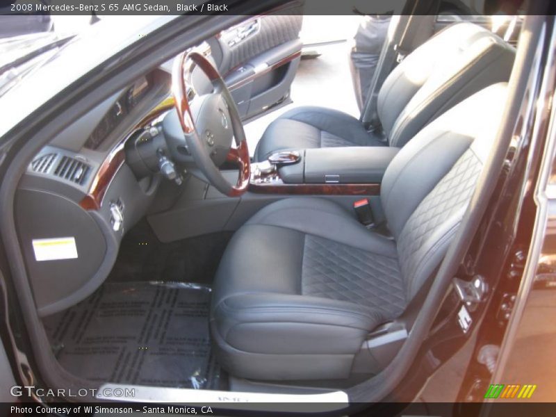  2008 S 65 AMG Sedan Black Interior