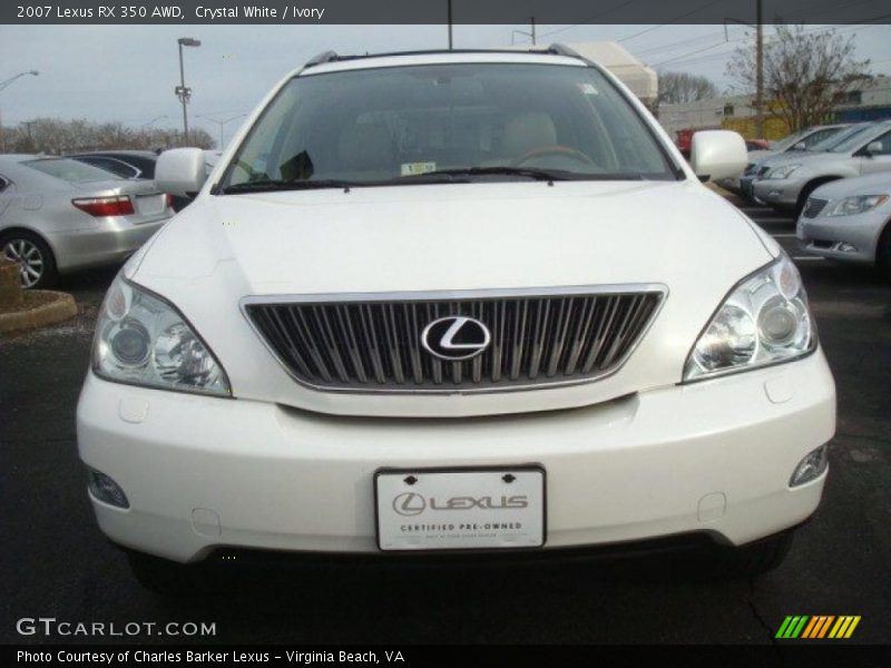 Crystal White / Ivory 2007 Lexus RX 350 AWD