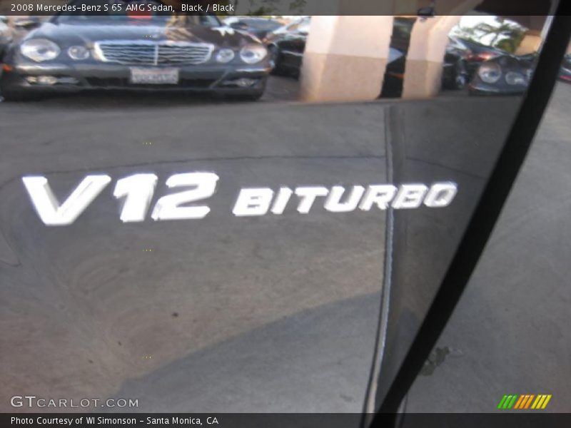 Black / Black 2008 Mercedes-Benz S 65 AMG Sedan