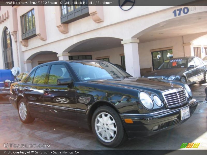 Obsidian Black Metallic / Parchment 1998 Mercedes-Benz E 320 Sedan