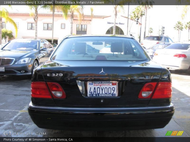 Obsidian Black Metallic / Parchment 1998 Mercedes-Benz E 320 Sedan