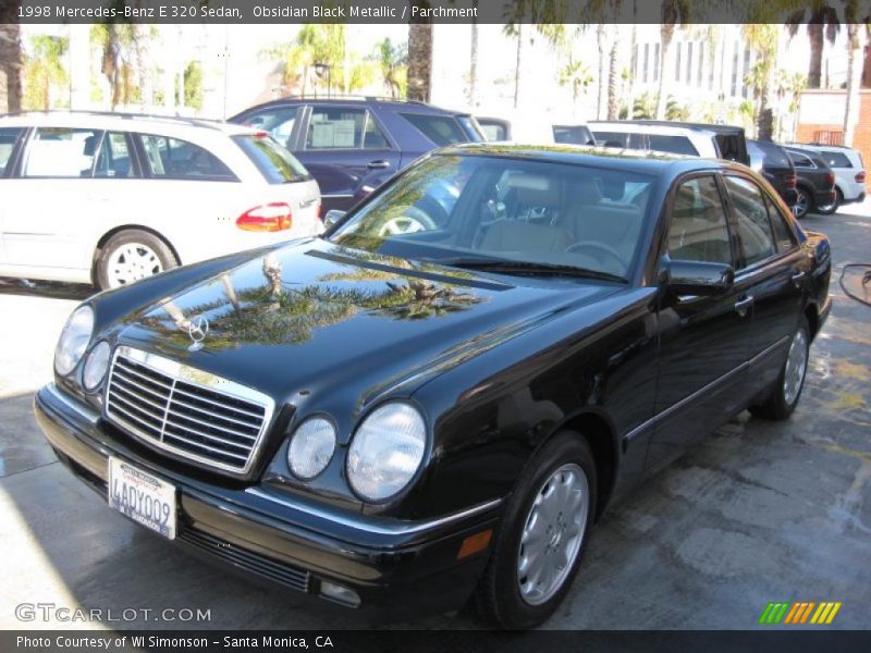 Obsidian Black Metallic / Parchment 1998 Mercedes-Benz E 320 Sedan
