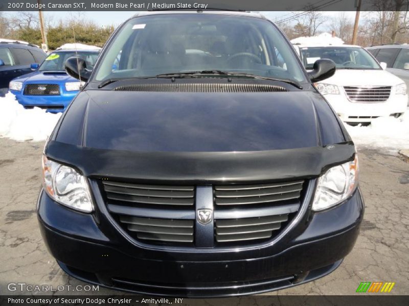 Modern Blue Pearl / Medium Slate Gray 2007 Dodge Caravan SXT