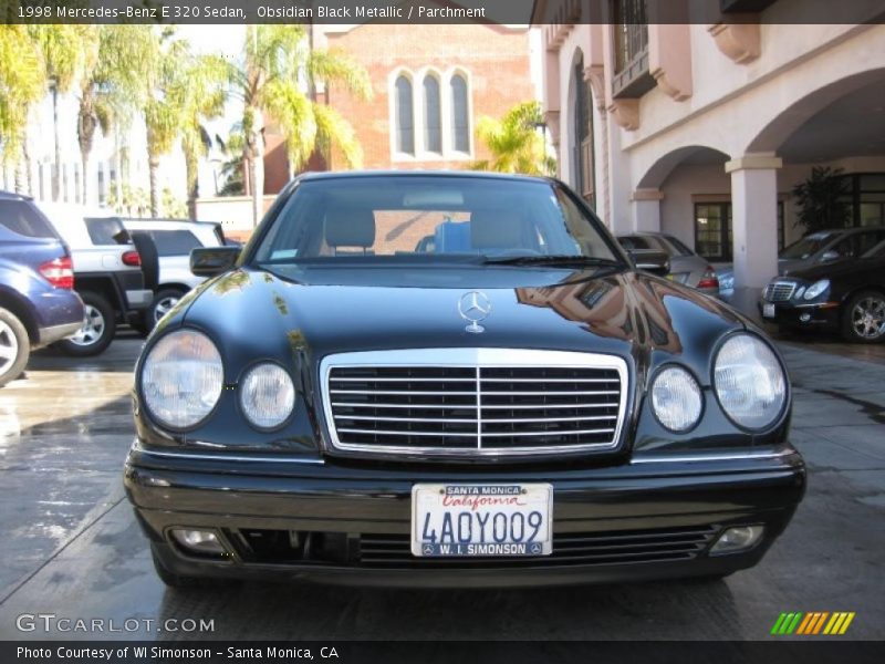 Obsidian Black Metallic / Parchment 1998 Mercedes-Benz E 320 Sedan