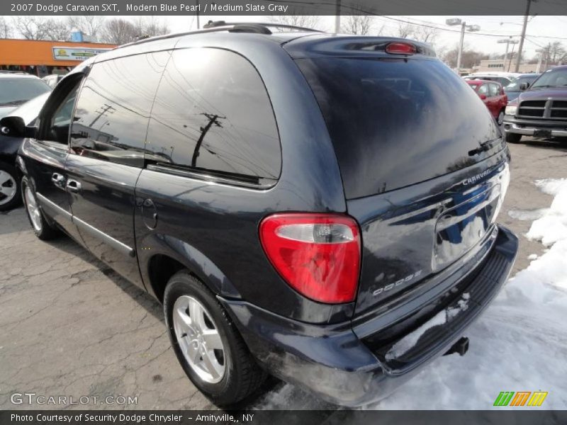 Modern Blue Pearl / Medium Slate Gray 2007 Dodge Caravan SXT